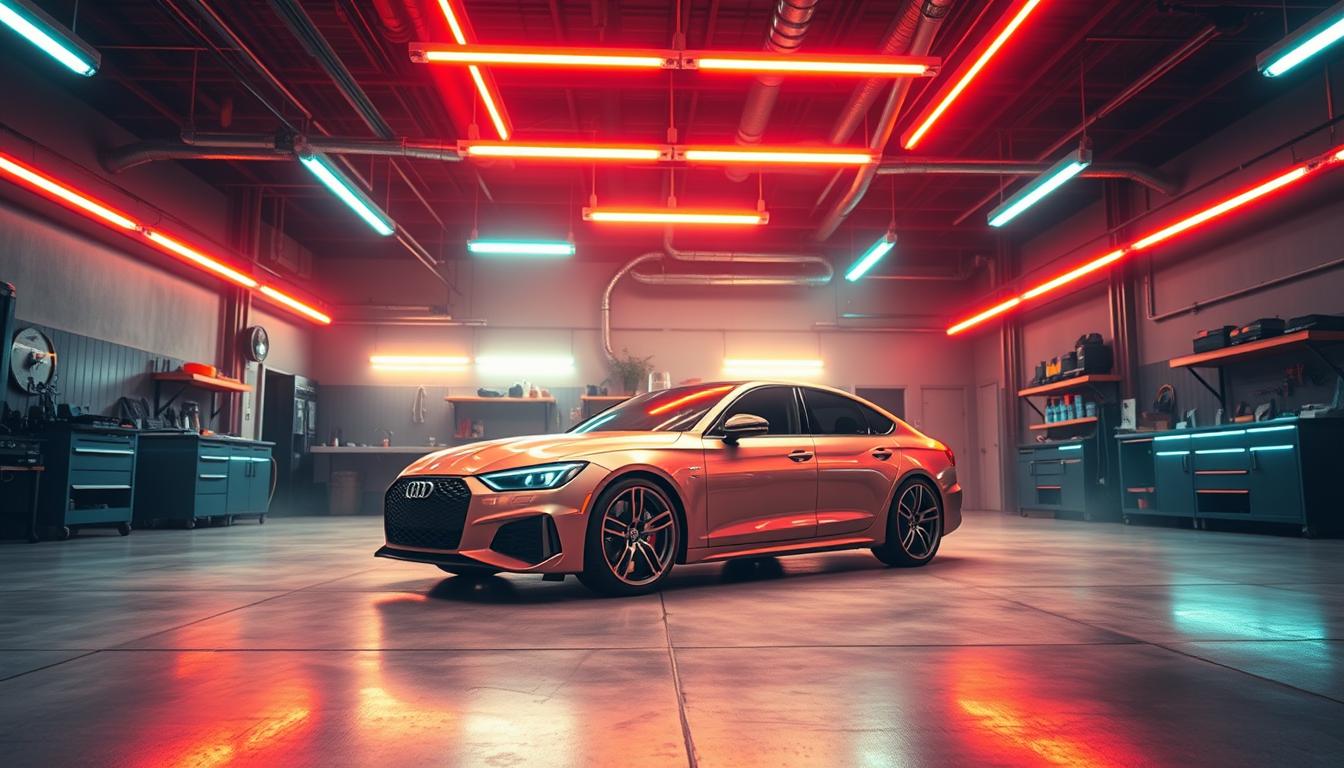 neon led garage