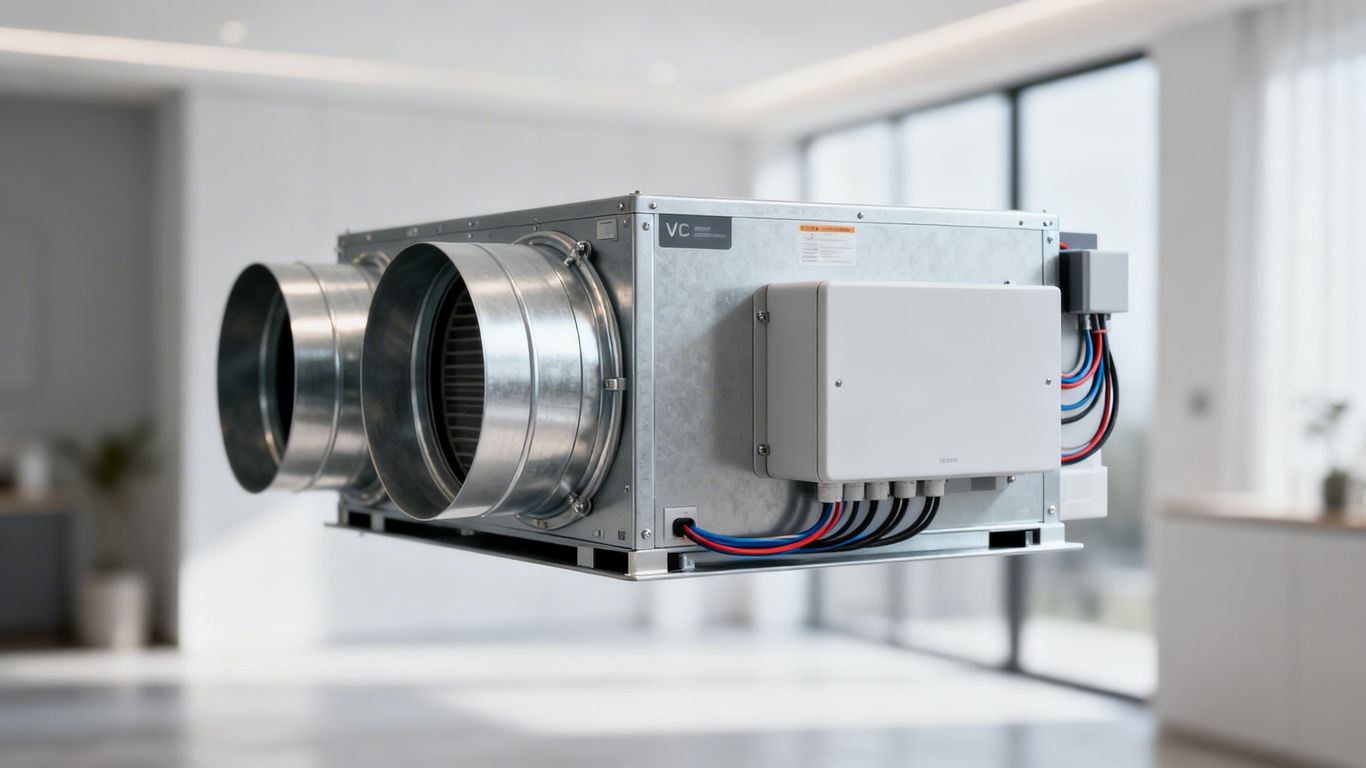 Système VMC double flux moderne et compact