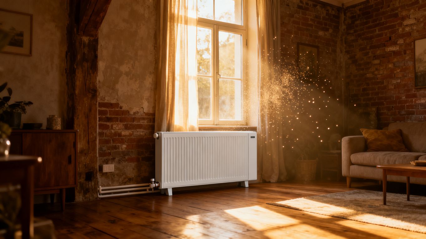 Chauffage moderne dans une maison ancienne